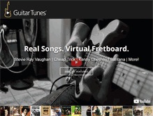 Tablet Screenshot of guitartunes.com